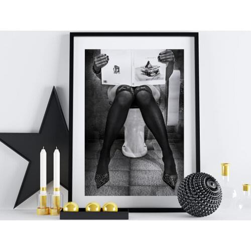 Catching Up On Reading Poster Photography Canvas Painting Black Whit Wall Art Pictures For Living Room Modern Decorative Prins