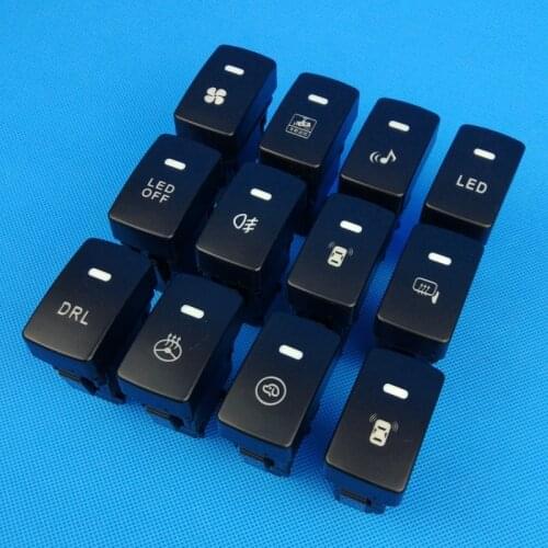 Fog lamp Music Radar LED recorder fan power supply rear view mirror door switch button with wire for Honda CRV 2007-2016