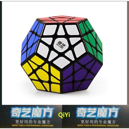 QIYI 3X3 Megaminxeds Magic Cube Black White Speed Professional 12 Sides Puzzle Cubo Magico Educational Kids Toys Cubes