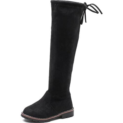 Girls Boots 2020 Winter New Fashion Childrens Princess Long Boots Plush Childrens Boots 4 5 6 7 8 9 10 11 12 13 14 Year Old Girl