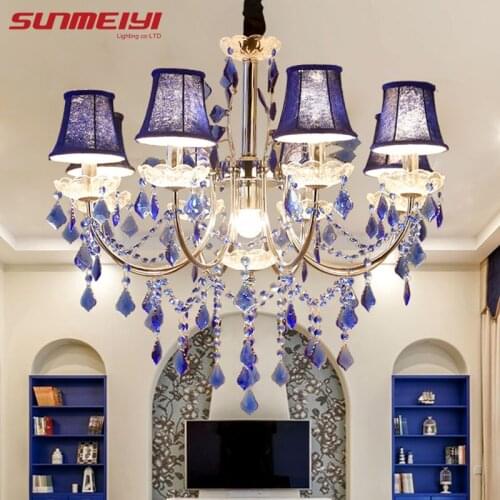 Modern Iron Crystal Chandelier Lights Lamp Chandeliers For bedroom Living room Fixture Crystal Light Lustres de crista lighting