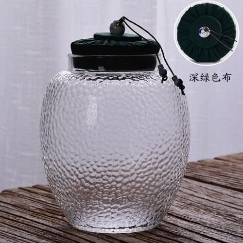 Cloth cover hammer glass tea pot seal pot