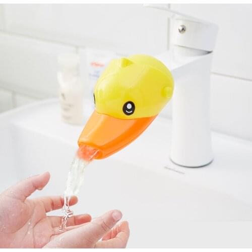 Cartoon Animal Faucet Extender for Kids Children Baby Safe Fun Hand-Washing Bathroom Sink Accessories