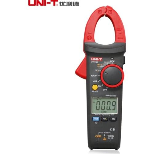 UNI-T 400A Clamp Meter UT213 series Resistance Capacitance TRMS AC DC Current Voltage Temperature tester NCV flashlight