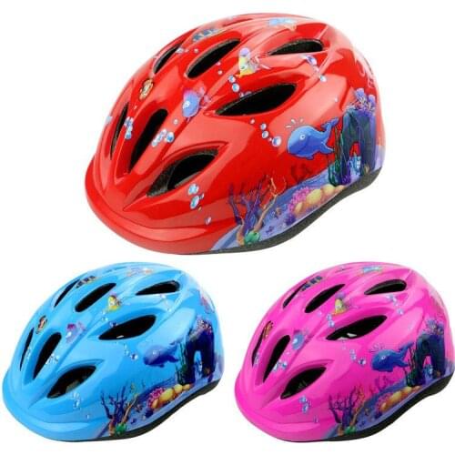 Cycling Helmet Adjustable Ultralight Helmet On For Skating Bicycle Outdoor Sports Safety Helmet Protector Cartoon Pattern