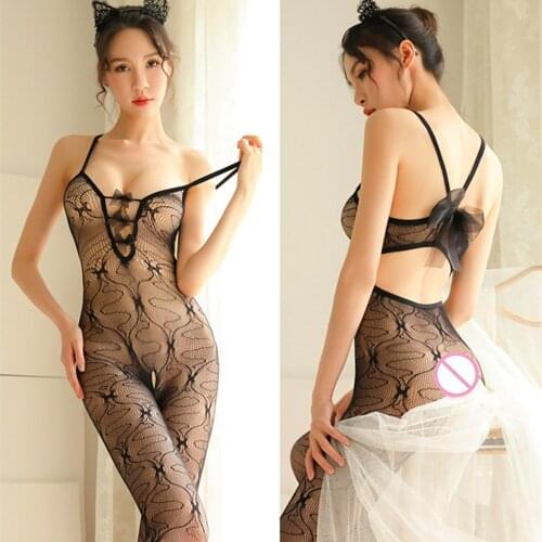 New Lenceria Mujer Sexy Lingerie Erotic Ropa Interior Bow Sex Erotica Langerie Porno Underwear Teddies Femenina Bodystocking