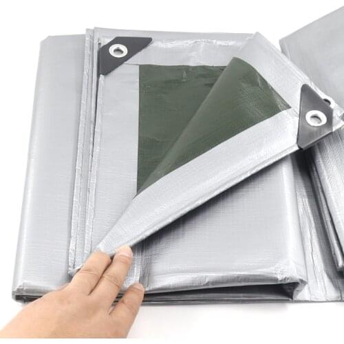 Customize PE Tarpaulin Cover Rainproof Cloth Sunshade Tarp Camping Lightweight Wateproof Tarp Boat Car Truck Covers Awning Cloth