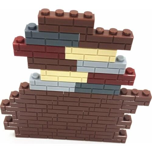 100g/bag Bulk Parts 1x2 1*4 Wall Brick Castle Bricks Accessories Building Blocks MOC Figure Model Assemble Toys for Children