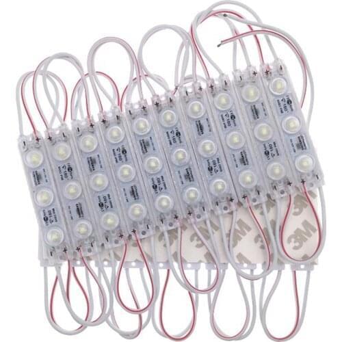 100pcs LED injection led module 3 leds SMD2835 12V with lens Waterproof IP68 1.5W LED sign shop banner Channel Window Letters