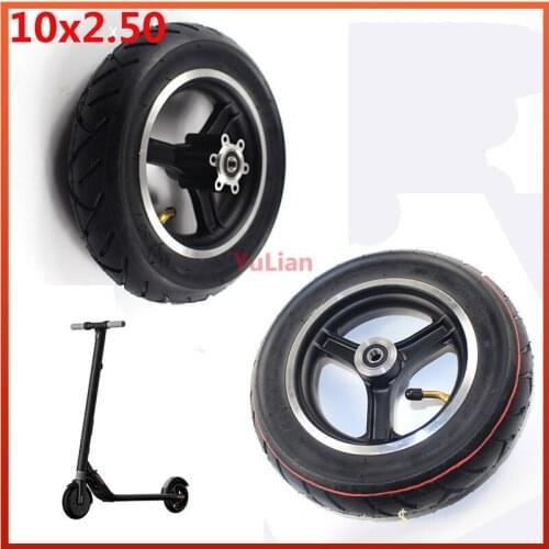 10x2.50 wheel Tyre 10 Inch 10*2.50 Inner Tube Outer Tire with Alloy hub for Electric Scooter Accessories