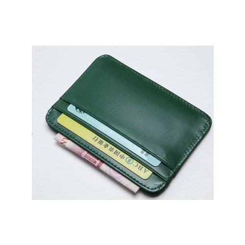 2021 Hot Holder Handmade Card Id Holders Leather Mens Card Holder Brand Wallet Card