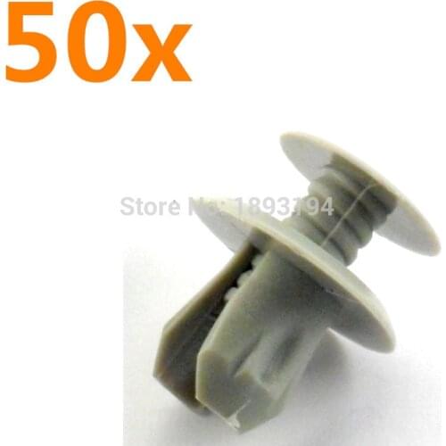 50x Bumper Clip Interior Trim Push Type Retainer Fit 9mm Hole For VW T4 T5 Transporter Eurovan