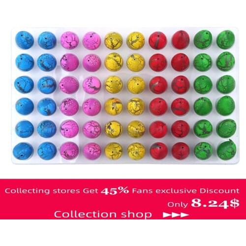 60Pcs/Sets Magic Dinosaur Eggs Toys Water Hatching Dinosaur Egg Toys For Children Educational Novelty Gag Toy Kids Funny Gifts