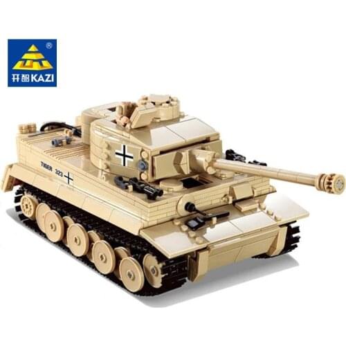 995pcs Kaizhi Century WWII Military Tank Series KZ82011 Tiger Tank Building Block Puzzle Assembly Toy Gifts