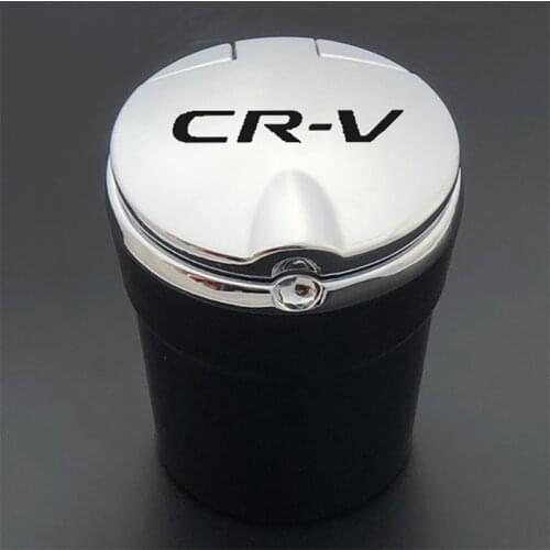 For Honda CR-V CRV Car Ashtray Creative Personality Multi-function Car With LED Light Ashtray With Lid Car Ashtray Accessories