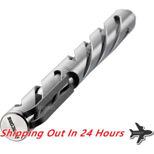 Free shipping NITECORE NTP10 Titanium Tactical Pen Hallow Carve Body Tungsten Steel Tapered Tip Matt Aluminum Alloy Self-defense