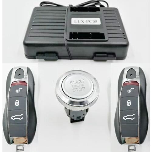 For Old Porsche Cayman Year 2005-2012 Car Add Push Start Stop System Remote Start and PKE Keyless GO Entry CAN BUS Plug Play