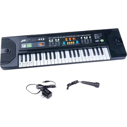 44 Keys Electronic Piano Multifunctional Electronic Organ Musical Instrument Toy with Microphone for Children Girls Beginners