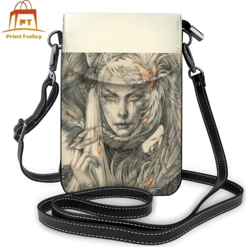 Gothic Wings Shoulder Bag Gothic Wings Leather Bag Print Trendy Women Bags Womens Crossbody Small Purse