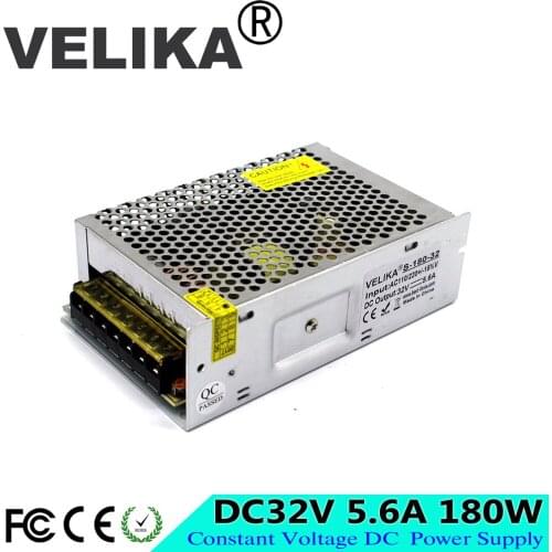 Single Output Power Supply 32V 5.6A 180W Switching Power Source Transformer 110V 220V AC DC32V SMPS LED Driver For CNC CCTV AV