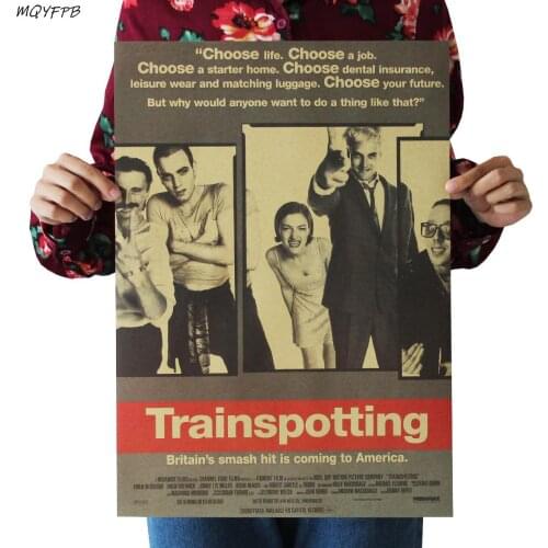 Movie Trainspotting Poster Home Room Wall Decoration Painting 50.5x35cm