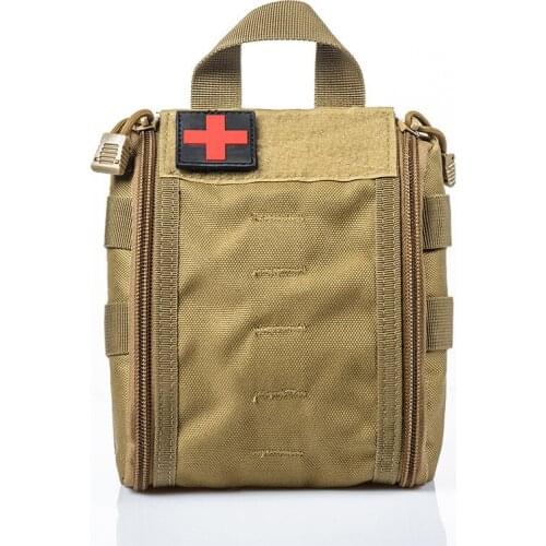 Compact Tactical EMT Pouch MOLLE Emergency Military Medical Utility Bag for First Aid Kits Outdoor Survival Hunting Medic Bag