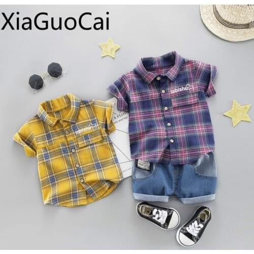 Kids Clothes Sets New Summer Casual Childrens Sets Short Sleeve Two Piece Set Toddler Boys Clothing Sets