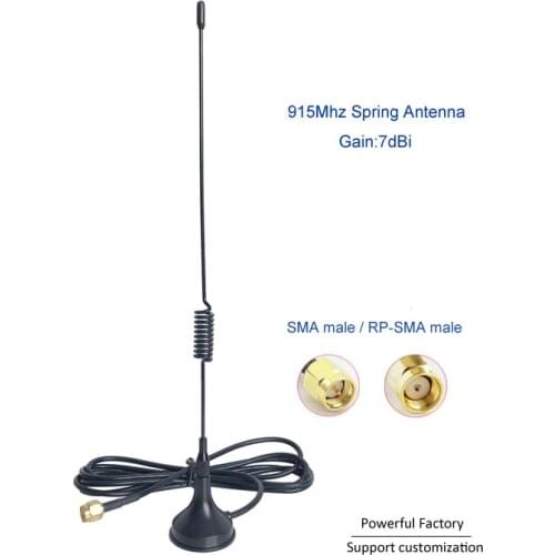 GSM Magnetic 915Mhz Antenna with 1.5 Meter cable SMA Connecter 900/1800 mhz gsm antenna RG17 cable 3 m feeder 1pcs