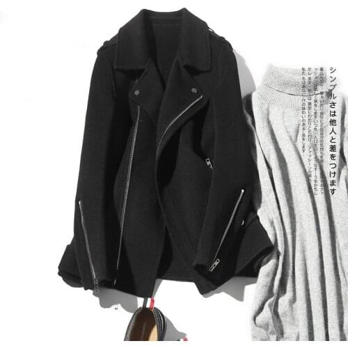 100% Wool Coat Men Korean Double-sided Man Jacket Blazer Collar Mens Coats and Jackets Abrigo Hombre NM18-1027 KJ1925