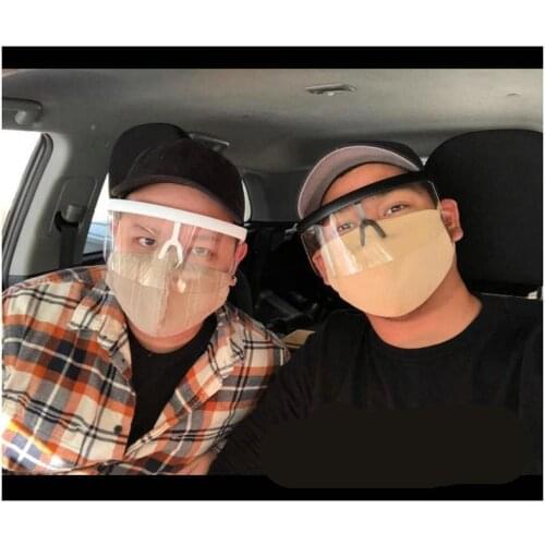 2020 new Futuristic Oversize Shield Visor Sunglasses Flat Top Mirrored Mono Lens 172mm Mens Transparent Sunglasses NX