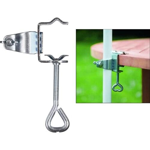 New Patio Parasol Bracket Holder Umbrella Stand Fixed Clip Outdoors Garden Balcony Beach Leisure Supplies Tools