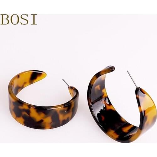 Earrings For Women Bohemian Acrylic Boho 2019 Acetatea Frican Earings Fashion Dangle Face Big Accessories Leopard Jewellery CC