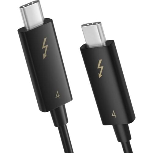 Certified Active Thunderbolt 4 cable 2m male to male 8K Video 40gbps PD100W Charging Type USB C Data Transfer Thunderbolt 3 cord