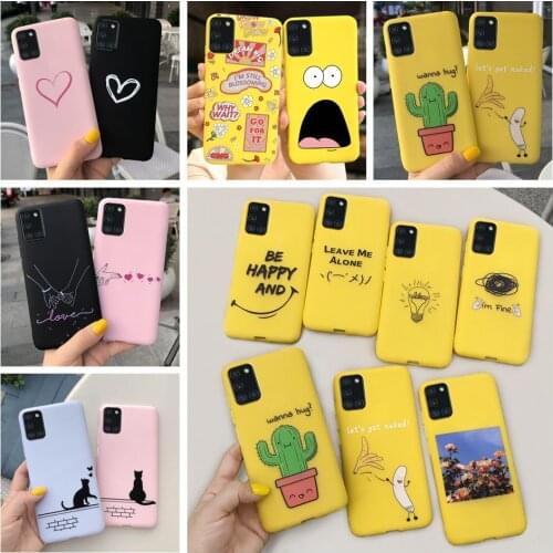For Samsung A52 4G 5G A526B Cases Cartoon Matte Lique Silicone Phone Case For Samsung Galaxy A52 A 52 Back Cover 6.5 inch Bumper