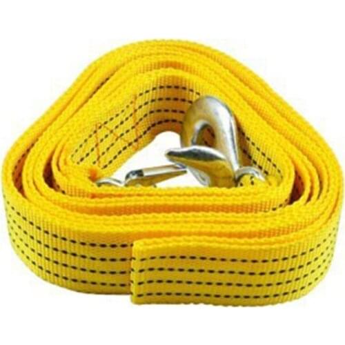 4M Heavy Duty 5 Ton Car Tow Cable Towing Pull Rope Strap Hooks Van Road Recovery for Audi-Benz-Buick-Skoda-Mazda-Ford-Toyota-BMW