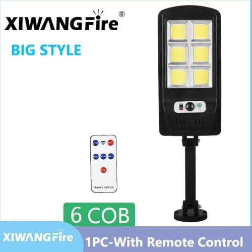 LED Solar Light Outdoor Motion Sensor Smart Remote Control Light Street Light Waterproof Garden Security Wall Light 128 COB