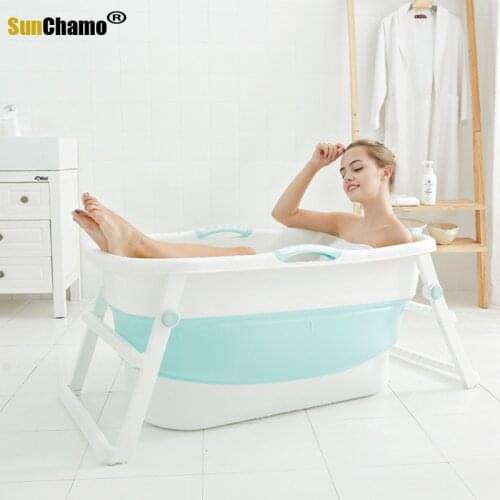 Thicken Increase Adult Folding Bathtub Adult Bathtub Bathtub Baby Bathtub Plastic Bathtub Bath Bucket Bathtub Can Sit At Home
