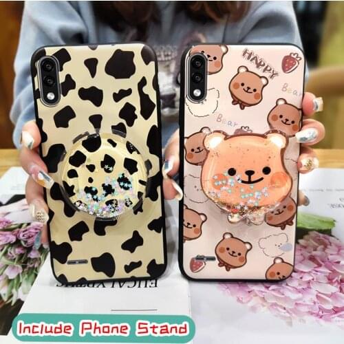 Waterproof Anti-knock Phone Case For LG K22 Shockproof Silicone foothold Kickstand Anti-dust Cartoon