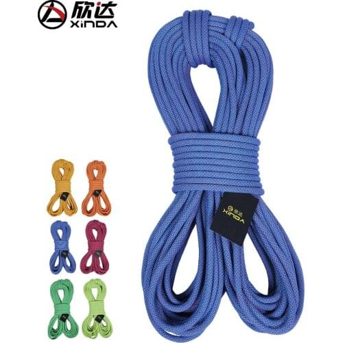 XINDA 10.5mm outdoor climbing safety rescue rope rappelling rope escape rope nylon rope survival 10M