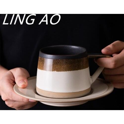 LingAo Japanese classic afternoon tea, breakfast cup, coffee cup and saucer set