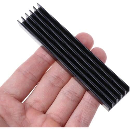 1Set Aluminum Heatsink Cooling Thermal Pad Cooler for NVME M.2 22110 PCI-E SSD Solid State Hard Drive Disk 10x22x100MM