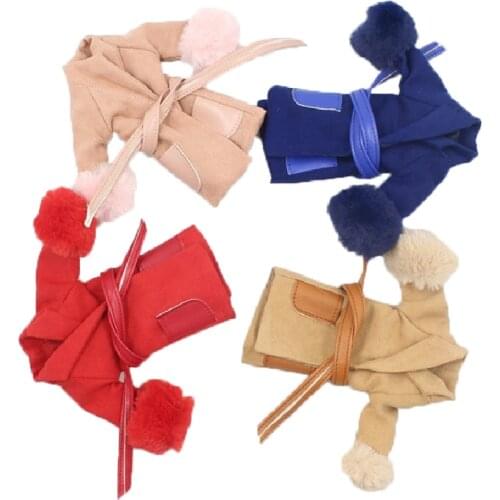 DBS Blyth icy 1/6 30cm doll leather coat with belt winter clothes girl boy gift toy licca