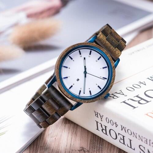 BOBO BIRD Wooden Watch Natural Wood Handmade Fashion Wristwatches Casual Luxury Wooden Bracelet For Men Women In Gift Box