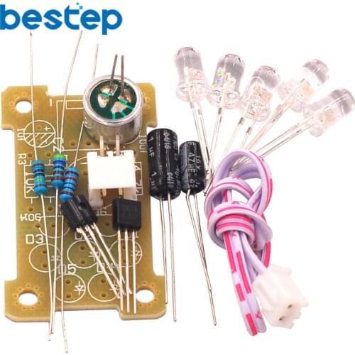 Voice Control 5MM Green LED Melody Light Electronic Production Kit DIY Fun Production Parts