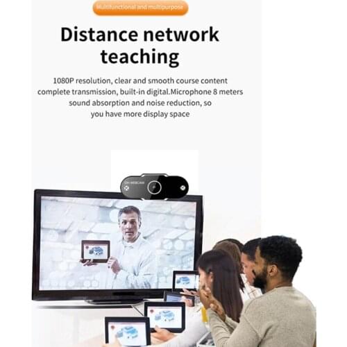 HD- Webcam 2k 1080P USB Computer PC Web Camera Online Video with Microphone