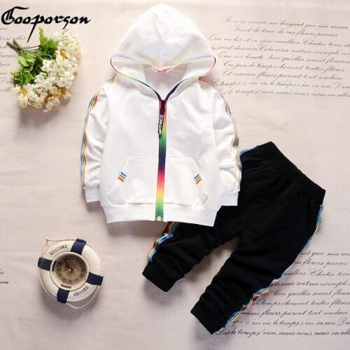 Boys Clothes Set Long Sleeve Hooded Jacket + Pants 2 Pcs Clothing Set for Baby Boy Spring Outfits Tracksuit Kids Boys Sport Suit