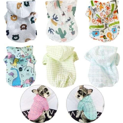 Summer Pet Clothes For Dogs Coat Jackets Dog Clothes Puppy Pet Rash Guard For Dogs Costume Cat Spring Clothing Pets Outfits 35