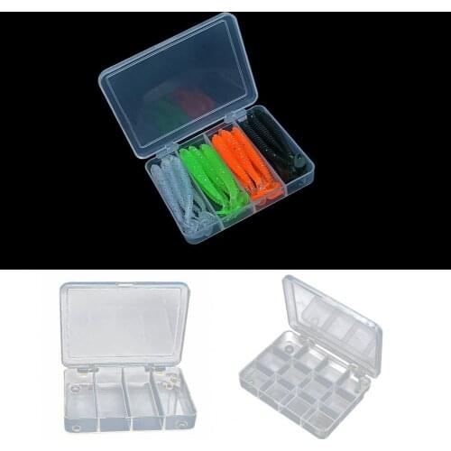 Hot Fishing Tackle Box Lure Hook Large Capacity Convenient PVC Transparent Fishing Lure Square Fishing Box Set for Angling