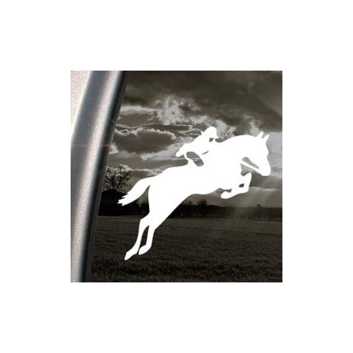 Horse Jumping Decal Car Truck Bumper Window Sticker