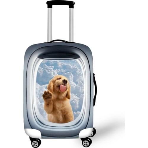 Animal Prints Cute 3D Cartoon Travel Luggage Protective Covers High Elastic 18 - 32 Inch Women Suitcase Dust Protections Cover